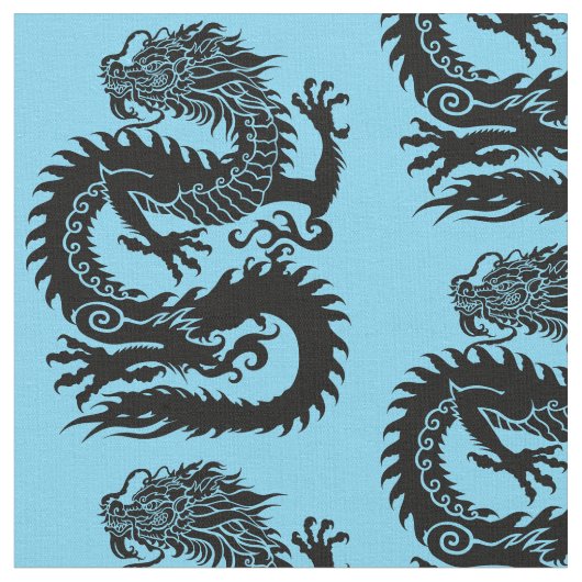 Tissu de dragon chinois traditionnel (Fermer)