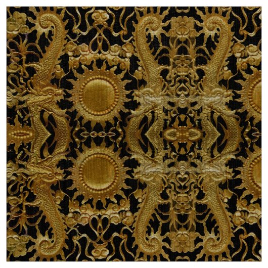 tissu de dragon doré (Échantillon)