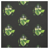 Tissu de dragon vert (Échantillon)