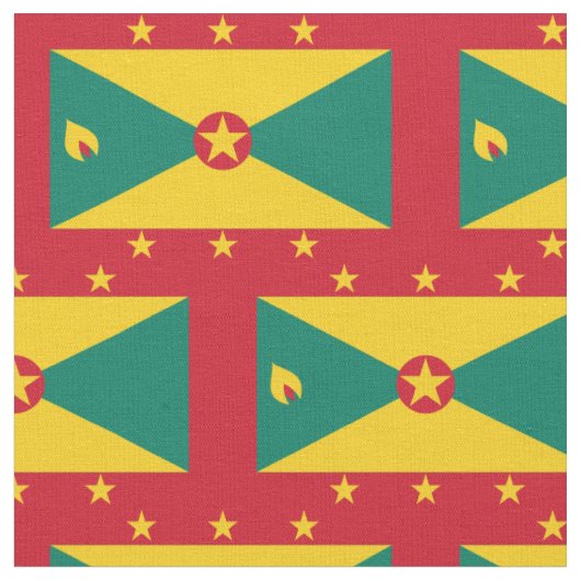 Tissu de drapeau du Grenada (Fermer)