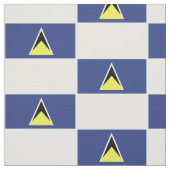 Tissu de drapeau du St Lucia (Échantillon)