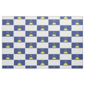 Tissu de drapeau du St Lucia (Fat Quarter)