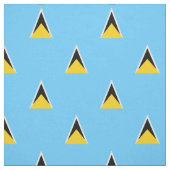 Tissu de drapeau du St Lucia bleu-clair (Échantillon)