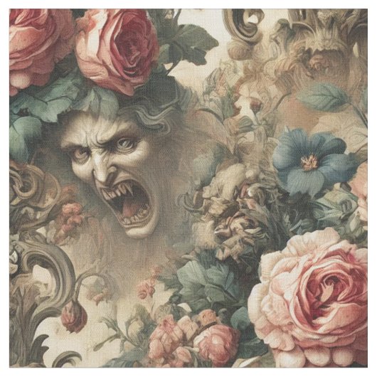 Tissu De Fang & Flourish - Carreau de déclaration gothiq (Fermer)