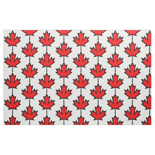 Tissu de feuille d'érable canadien (Fat Quarter)