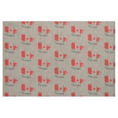 Tissu de feuille d'érable canadien - Design d'auto (Fat Quarter)