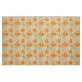 Tissu de feuille orange rustique (Fat Quarter)