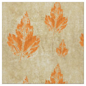 Tissu de feuille orange rustique (Détail)