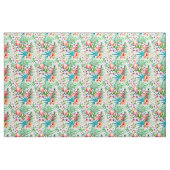 Tissu de Flamant rose et de ketmie (Fat Quarter)