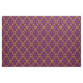 Tissu de Fleur de Lis Designer de pourpre royal (Fat Quarter)