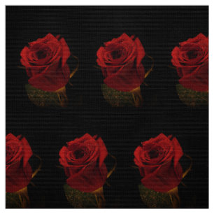 Tissu de fleur de rose rouge