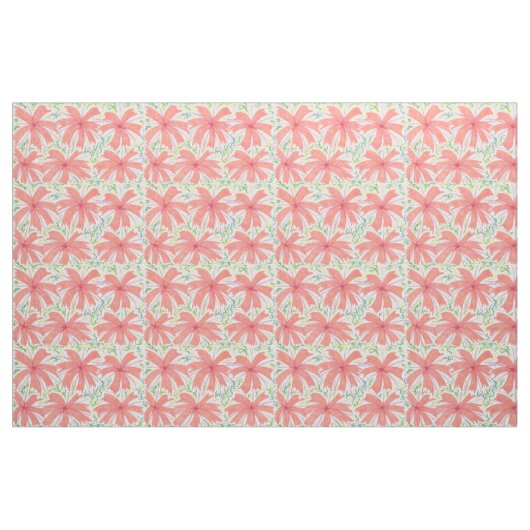 Tissu de fleur d'éclatement tropical (Yard)