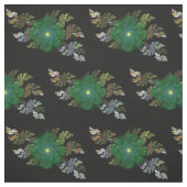 Tissu de fleur fractal vert (Échantillon)