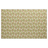 Tissu de fleurs Beagles - Vert (Fat Quarter)