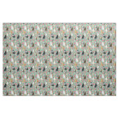 Tissu de fleurs de chats (Fat Quarter)