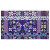 Tissu de fleurs de montagne violet (Fat Quarter)
