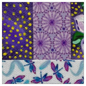 Tissu de fleurs de montagne violet (Fermer)