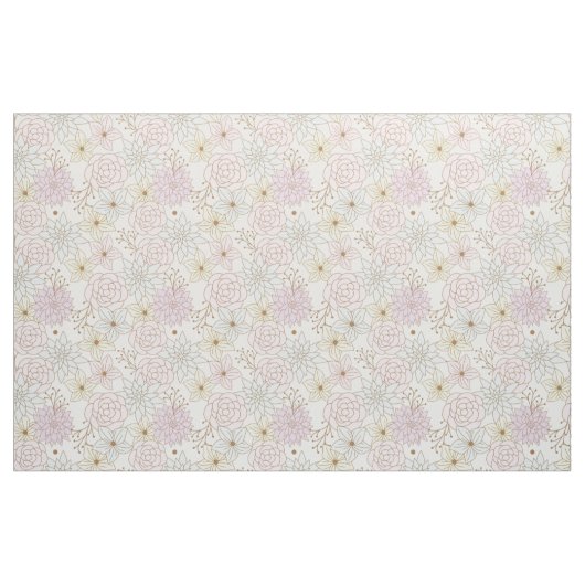 tissu de fleurs de printemps (Fat Quarter)