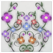 tissu de fleurs ornementales (Échantillon)