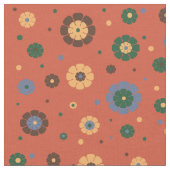 Tissu de fleurs rétro (Fermer)