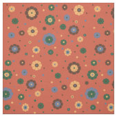 Tissu de fleurs rétro (Échantillon)
