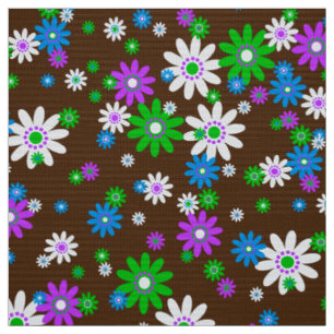 tissu de fleurs rétro des années 60 les années