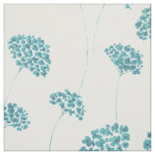 Tissu de fleurs turquoise mignonne (Échantillon)