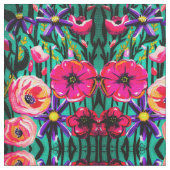 Tissu de fleurs vivides (Fermer)