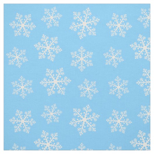 Tissu de flocon de neige bleu (Échantillon)