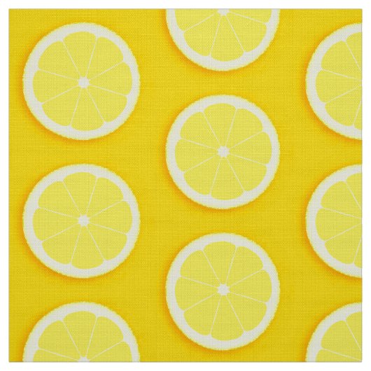 Tissu de fruits jaunes à tranche de citron (Échantillon)