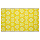 Tissu de fruits jaunes à tranche de citron (Fat Quarter)