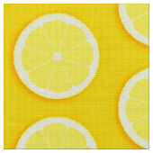 Tissu de fruits jaunes à tranche de citron (Fermer)