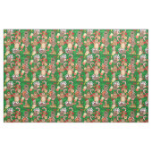 Tissu de gophe de Noël père Noël (Fat Quarter)