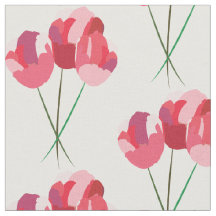 Tissu de graphique de tulipe