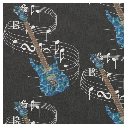 Tissu de guitare électrique - obscurité (Fermer)