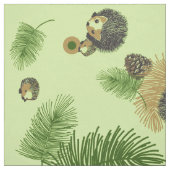 Tissu de hérissons et de Pinecones (Échantillon)