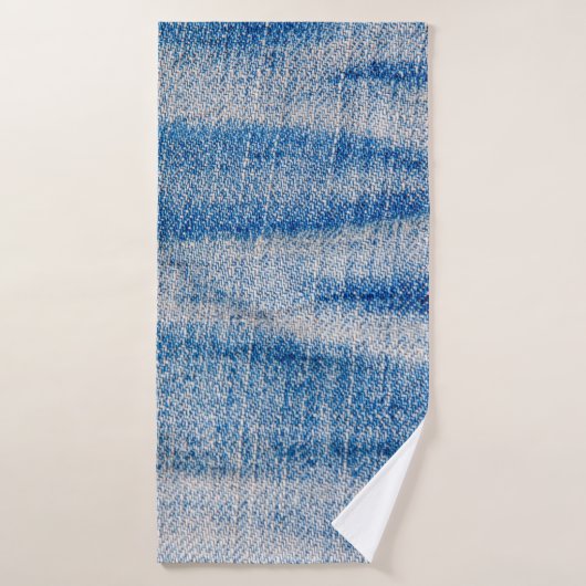 Tissu de jean bleu, arrière - plan textile (Serviette de bain)