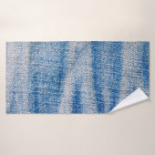 Tissu de jean bleu, arrière - plan textile (Serviette de bain)