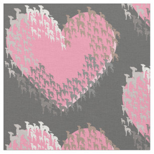 Tissu de Joann de coeur de lévrier italien