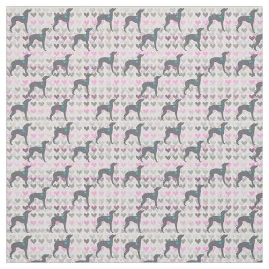Tissu de Joann de jour de Valentines de lévrier (Échantillon)