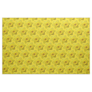 Tissu de jonquille Fleurs de Pâques Tissus Jaunes