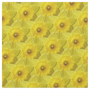 Tissu de jonquille Fleurs de Pâques Tissus Jaunes
