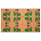 Tissu de Kitty Citrouille malicieux (Fat Quarter)