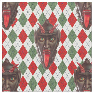 tissu de krampus de Noël plaid
