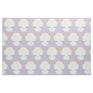 Tissu de la crèche Motif White Kittens