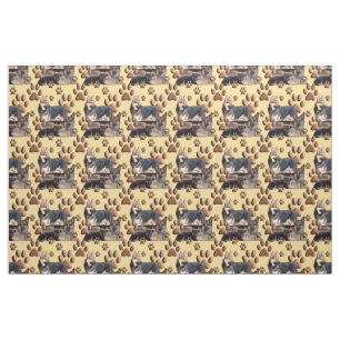 Tissu de la famille allemande Shepherd