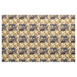 Tissu de la famille allemande Shepherd