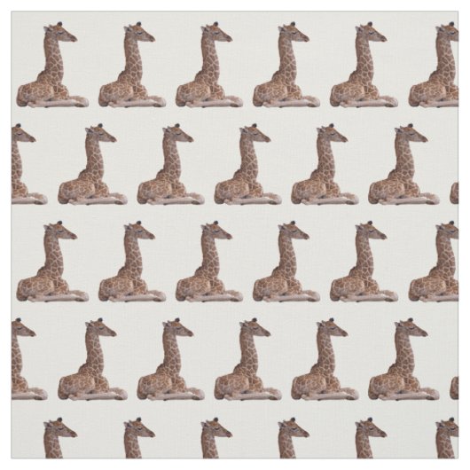 Tissu de la Giraffe de bébé (choisir la couleur) (Échantillon)