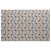 Tissu de la pizza de Boston Terriers (Fat Quarter)