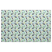 Tissu de la plage de Boston Terrier - tissu de chi (Fat Quarter)